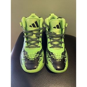 Kids Adidas Cross Em Up Solar Green/Black Shoes, HQ8496 Size 5 Youth